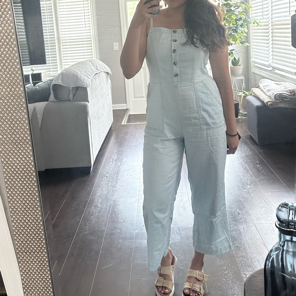 Denim Light Blue Jumpsuit
